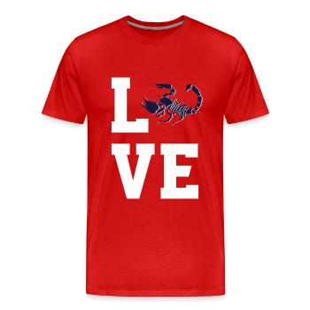 Dear Scorpio - Men's Premium Organic T-Shirt - red - Front - Damien (186cm)