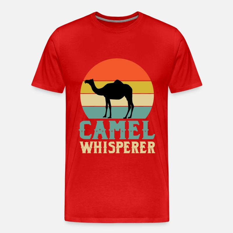 Kamelflüsterer - Männer Premium Bio T-Shirt - Rot