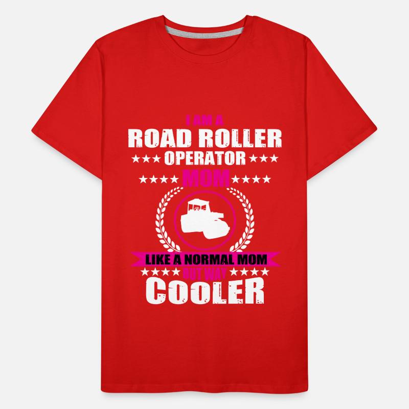 Construction de la route Rollers Mama T-shirt bio Premium Homme
