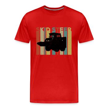 Chargeuses compactes - T-shirt bio Premium Homme - rouge - Devant - Damien (186cm)