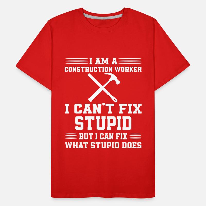 Construction Worker Gift Men's Premium Organic T-Shirt