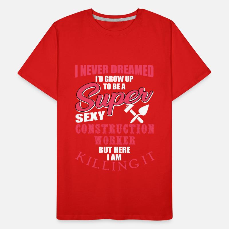 Construction Worker Gift Men's Premium Organic T-Shirt