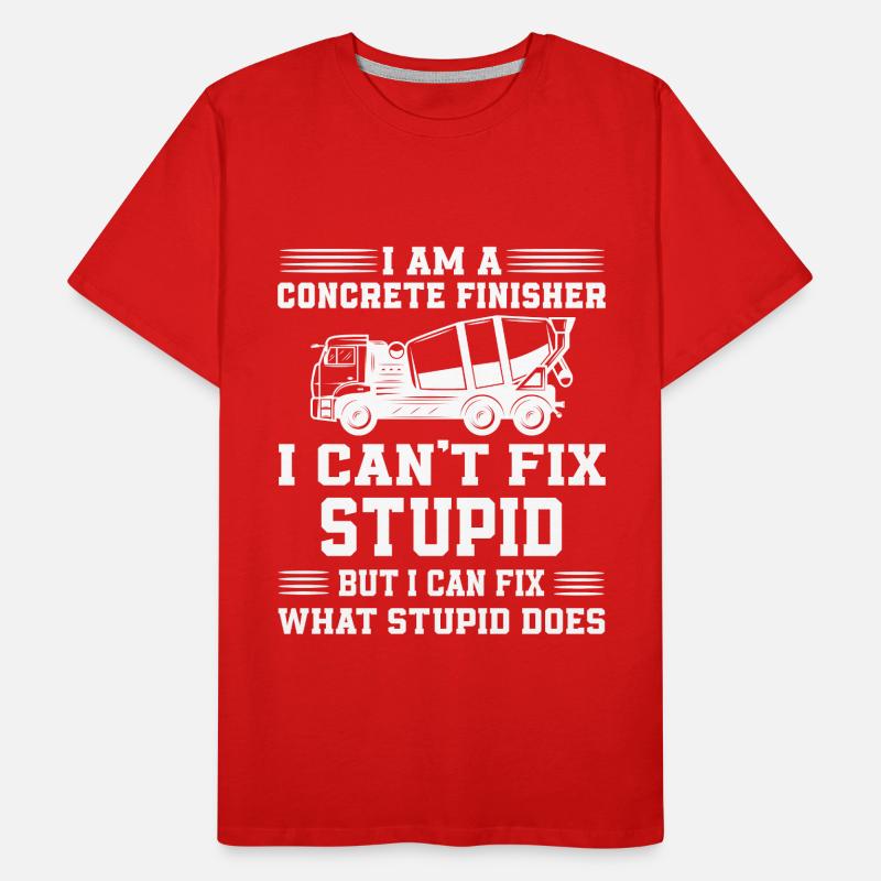 Conception de finition de béton T-shirt bio Premium Homme