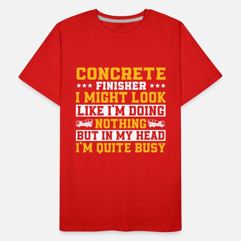 Drôle de conception de polisseuse à béton T-shirt bio Premium Homme