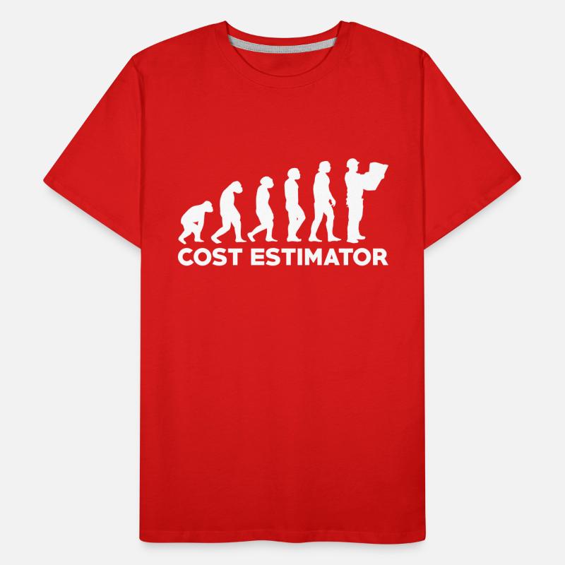 Kostenschätzer Evolution Männer Premium Bio T-Shirt