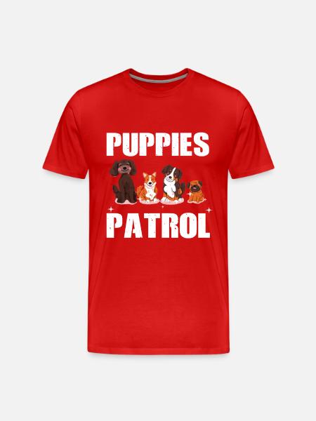 Patrouille de chiots - T-shirt bio Premium Homme - rouge