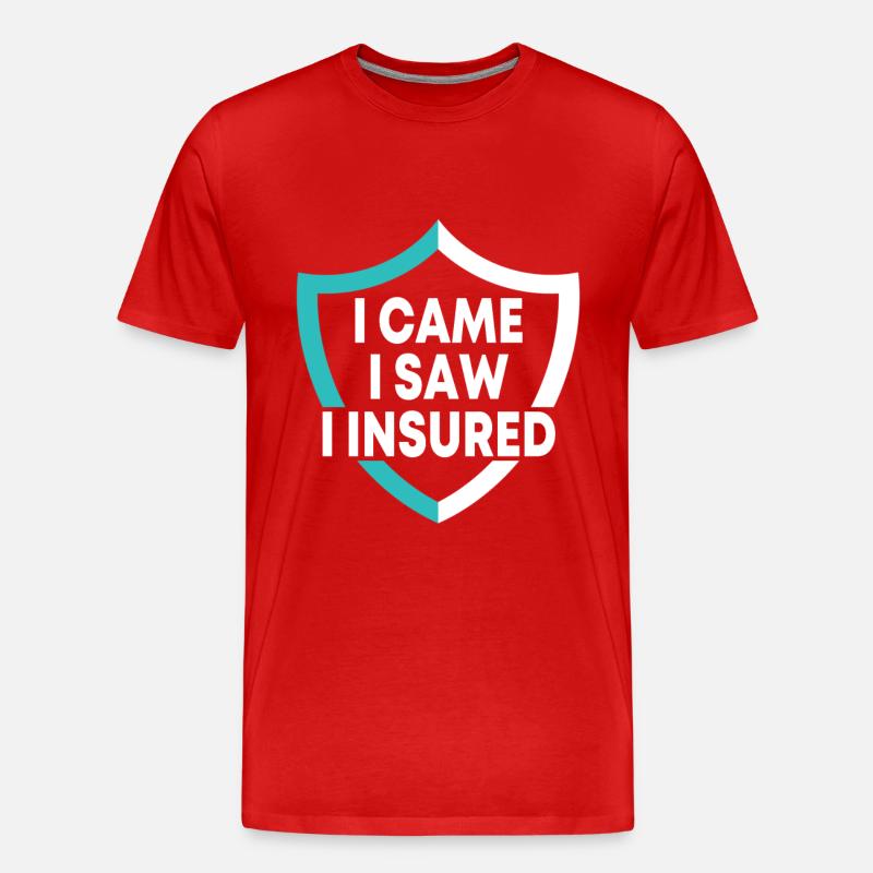 Versicherungsvertreter Design - Männer Premium Bio T-Shirt - Rot