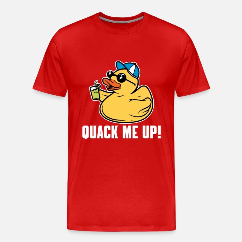 Lustiger Gummienten Spruch - Männer Premium Bio T-Shirt - Rot