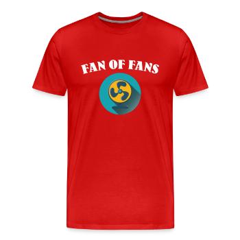 Retro Ferry Vêtements Porte-conteneurs - T-shirt bio Premium Homme - rouge - Devant - Damien (186cm)