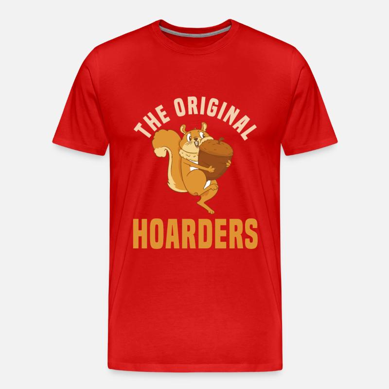 Eichhörnchen - Männer Premium Bio T-Shirt - Rot