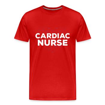Retro Ferry Vêtements Porte-conteneurs - T-shirt bio Premium Homme - rouge - Devant - Damien (186cm)