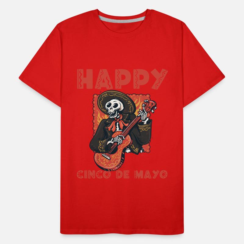 Cheerful Cinco de Mayo Men's Premium Organic T-Shirt