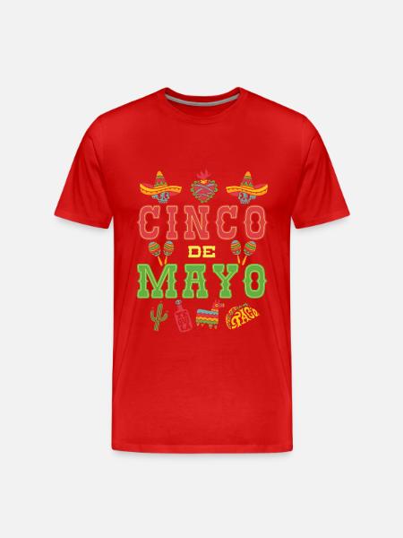 Cinco De Mayo - Men's Premium Organic T-Shirt - red