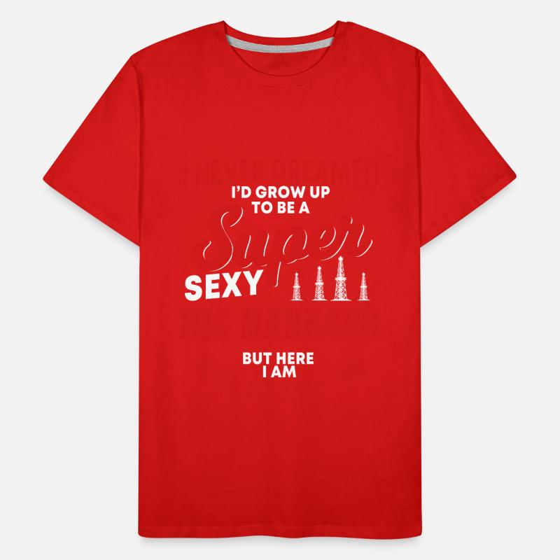 Drôle de devis de gestionnaire de plate-forme pétrolière T-shirt bio Premium Homme