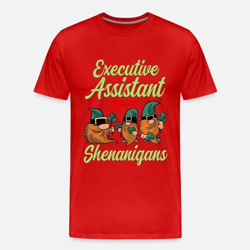 Adjointe exécutive de la Saint-Patrick - T-shirt bio Premium Homme - rouge