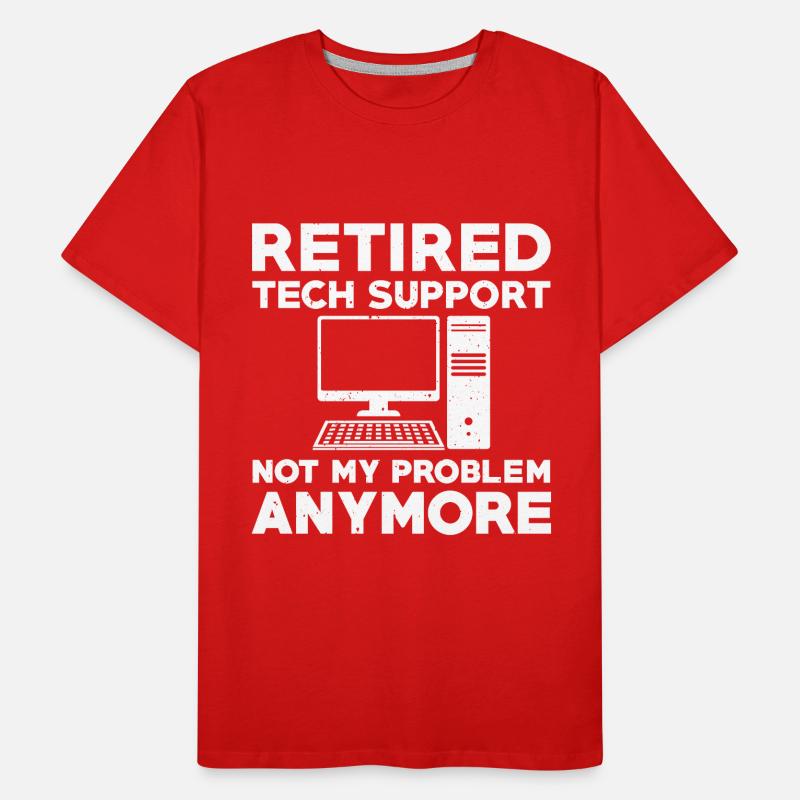 Retired Technical Support Men's Premium Organic T-Shirt