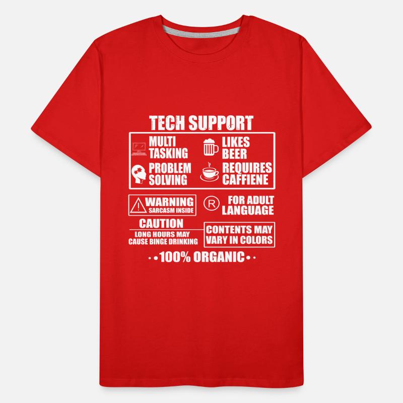 Tech Support Männer Premium Bio T-Shirt