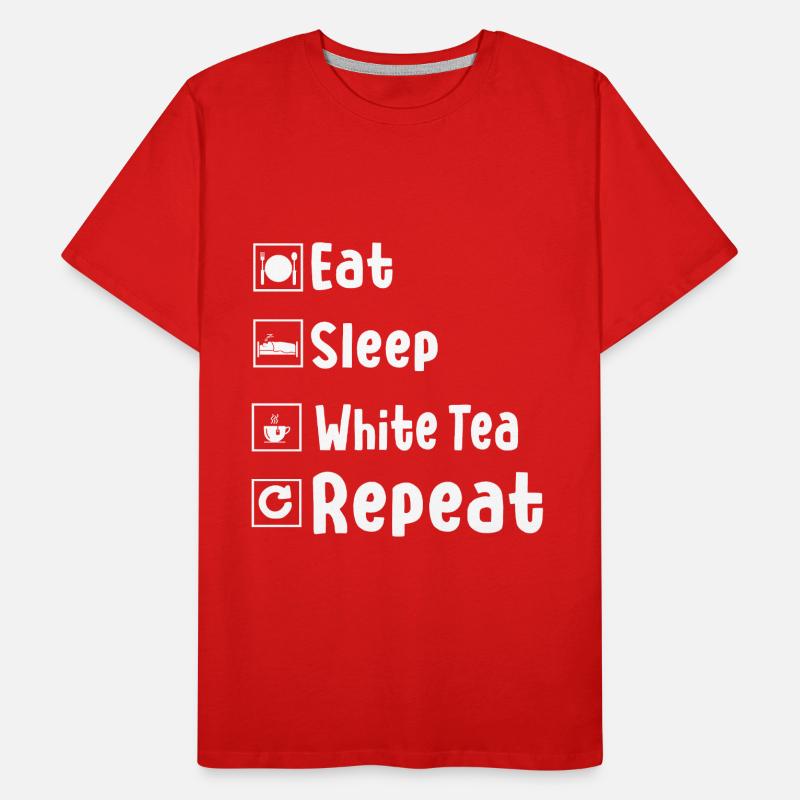 Funny White Tea Gift Men's Premium Organic T-Shirt