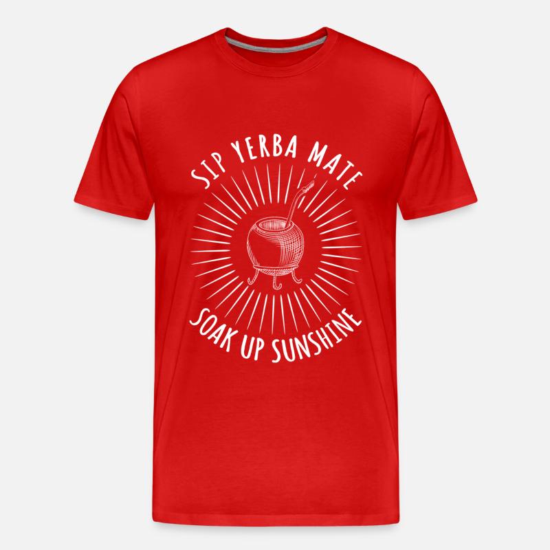 Toller Yerba Mate Geschenk - Männer Premium Bio T-Shirt - Rot