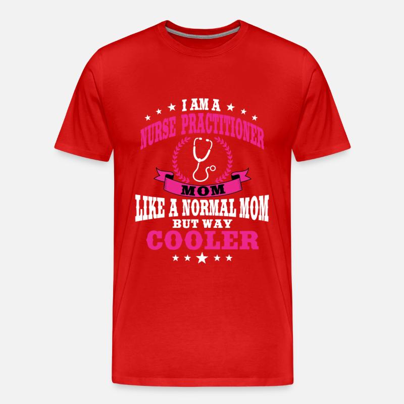 Krankenschwester Mama - Männer Premium Bio T-Shirt - Rot