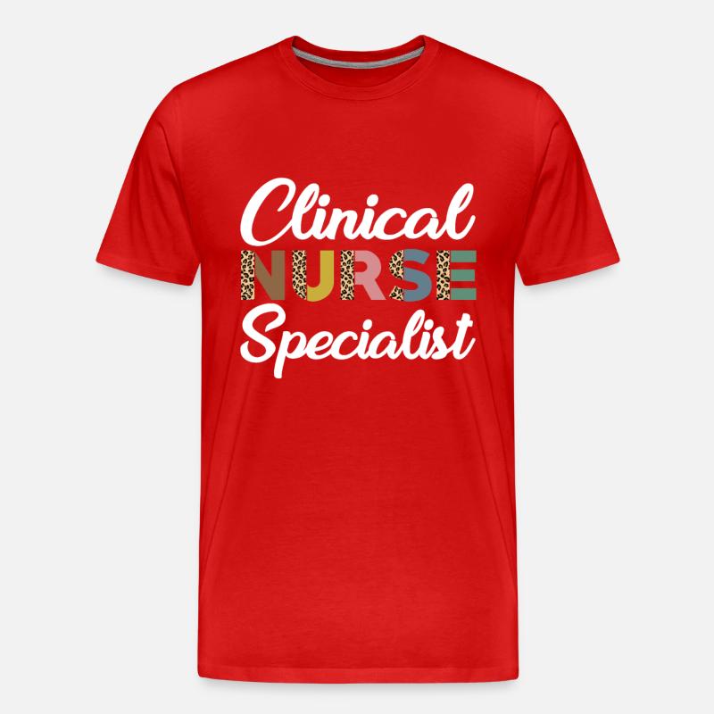 Fachkraft - Klinische Krankenschwester - Männer Premium Bio T-Shirt - Rot