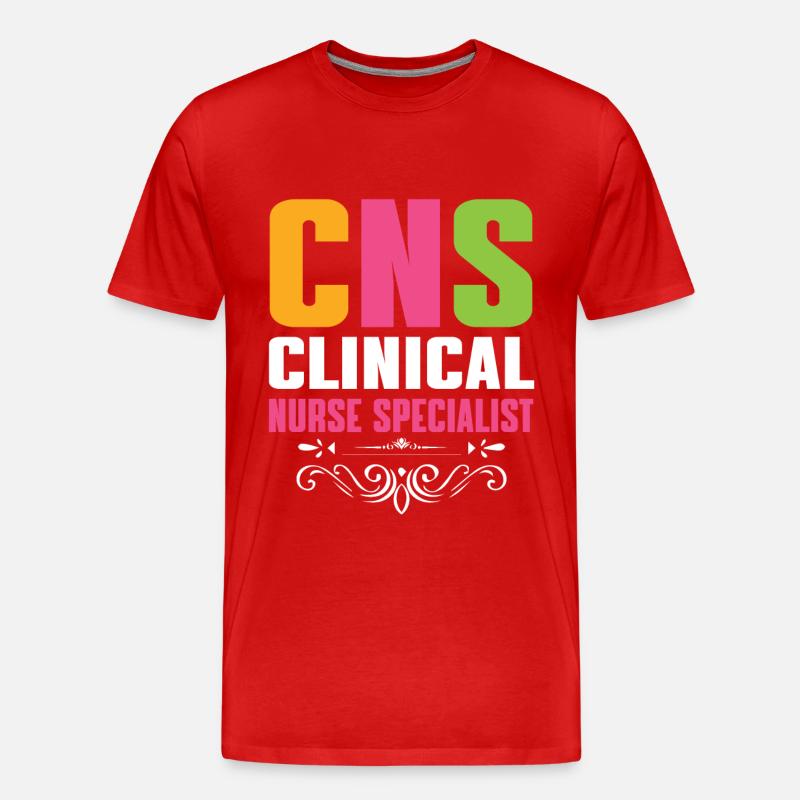 Klinische Krankenschwester - Männer Premium Bio T-Shirt - Rot