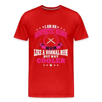 Aesthetic nurse mom for Mother's Day - Men's Premium Organic T-Shirt - red - Front - Damien (186cm)
