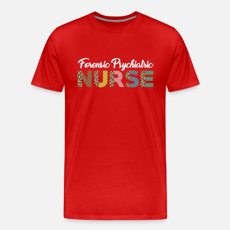 Forensic Psychiatric Nurse Practitioner - Men's Premium Organic T-Shirt - red