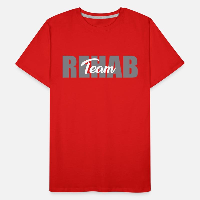 Grande conception de l’équipe de réadaptation T-shirt bio Premium Homme