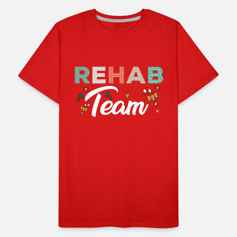Belle conception de l’équipe de réadaptation T-shirt bio Premium Homme