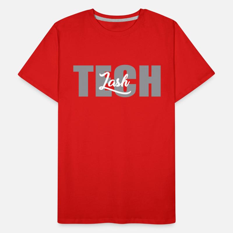 Eyelash technician lettering Men's Premium Organic T-Shirt