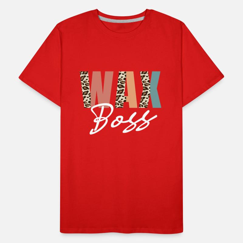 Waxing Specialist Leopard Pattern Men's Premium Organic T-Shirt