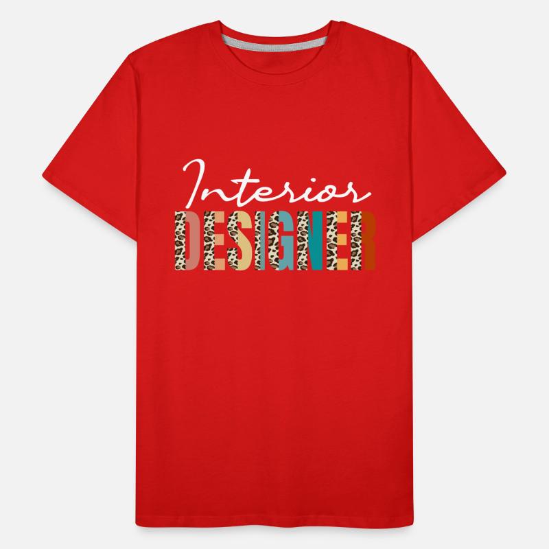 Architecte d’intérieur Leopard Print T-shirt bio Premium Homme