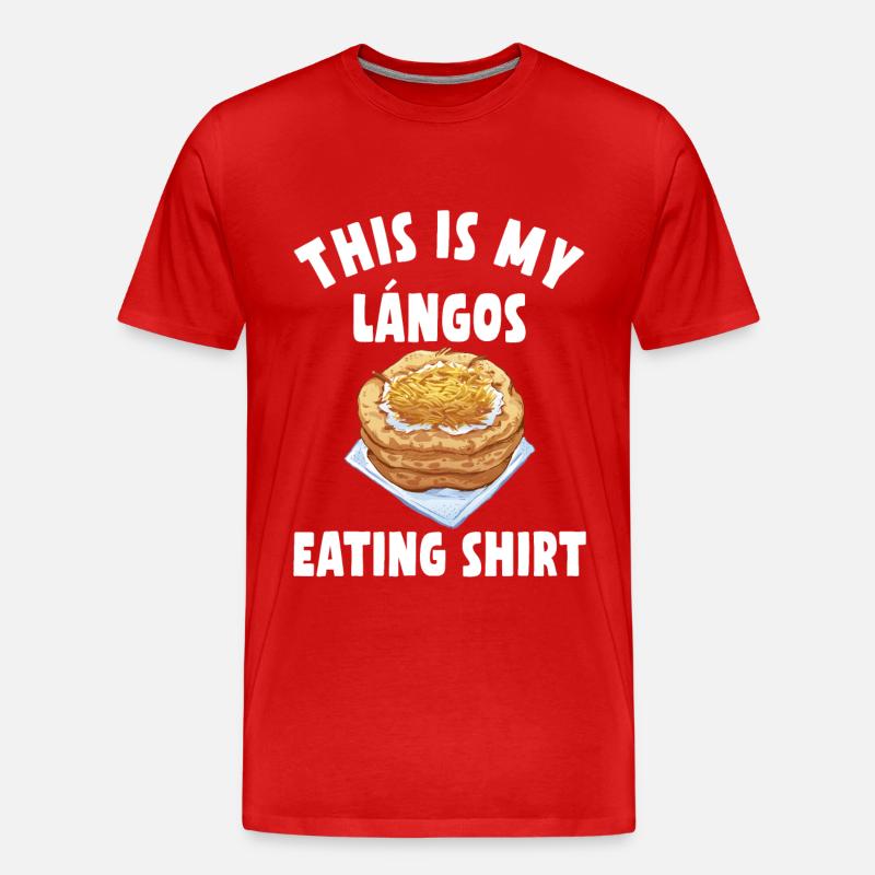 Langos Essen Shirt - Männer Premium Bio T-Shirt - Rot
