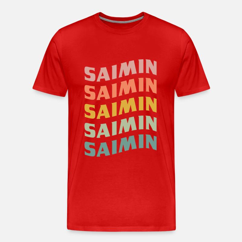 Saimin - Männer Premium Bio T-Shirt - Rot