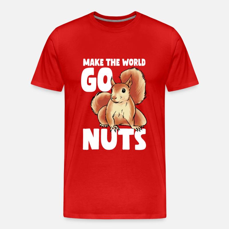 Eichhörnchen - Männer Premium Bio T-Shirt - Rot