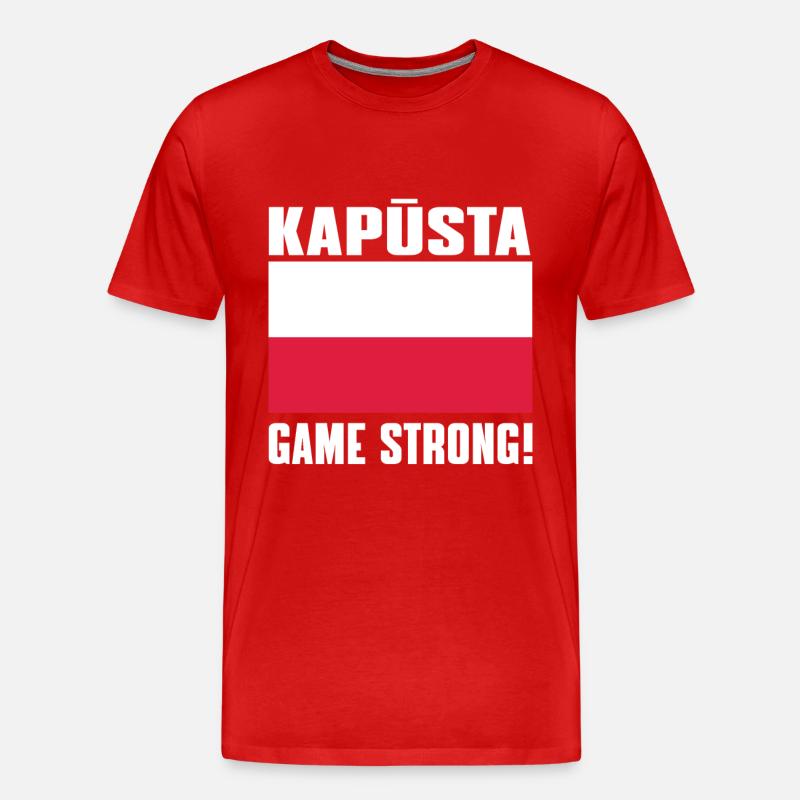 Kapusta Game Strong - Männer Premium Bio T-Shirt - Rot