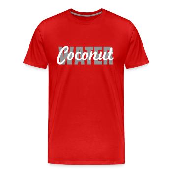 Eau de - T-shirt bio Premium Homme - rouge - Devant - Damien (186cm)