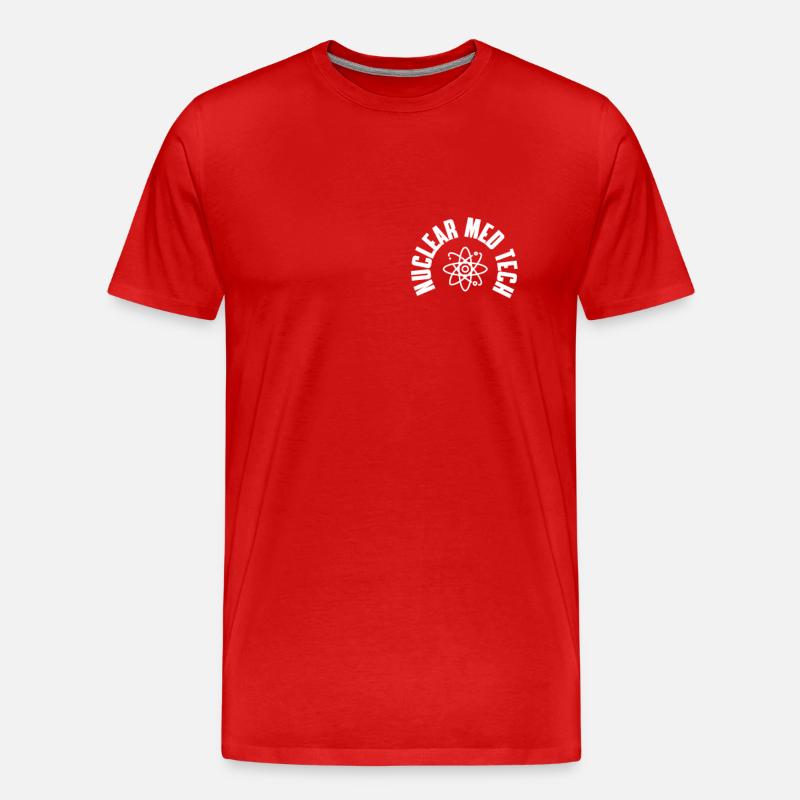 Nuklearmedizinischer Technologe Taschen Design - Männer Premium Bio T-Shirt - Rot