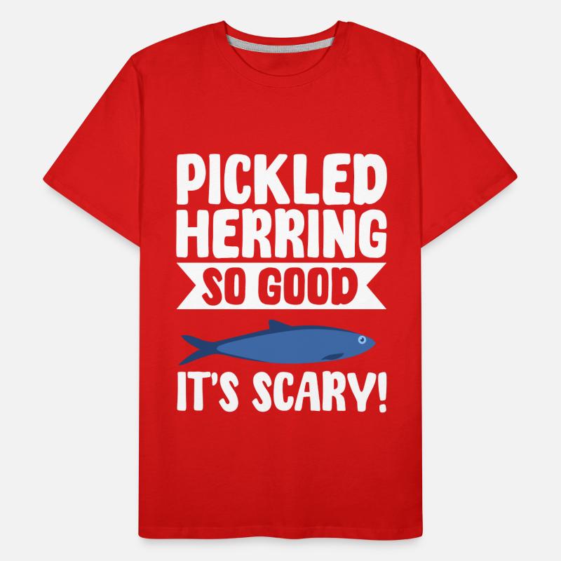 eLustiger Eingelegter Hering Geschenkidee Männer Premium Bio T-Shirt