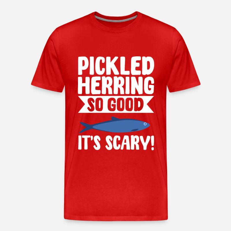 eLustiger Eingelegter Hering Geschenkidee - Männer Premium Bio T-Shirt - Rot