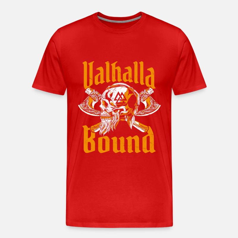 Wikinger Valhalla Bund - Männer Premium Bio T-Shirt - Rot