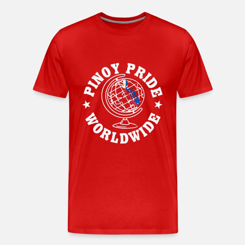 Philippinischer Stolz Geschenkidee - Männer Premium Bio T-Shirt - Rot