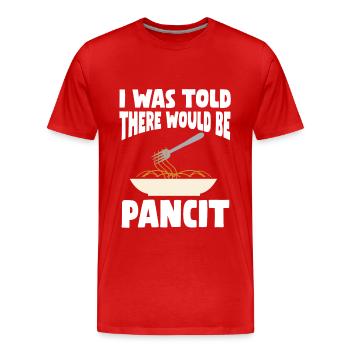 Pancit - Philippinisches Essen - Männer Premium Bio T-Shirt - Rot - Vorne - Damien (186cm)