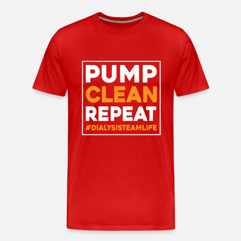 Dialyse Team Geschenk - Männer Premium Bio T-Shirt - Rot