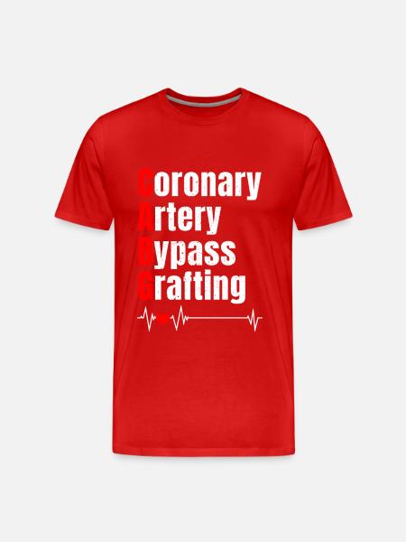Bypass surgery - Men's Premium Organic T-Shirt - red