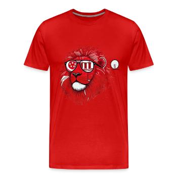 Singapur Skyline Liebe Singapur Tourist Löwenstadt - Männer Premium Bio T-Shirt - Rot - Vorne - Damien (186cm)