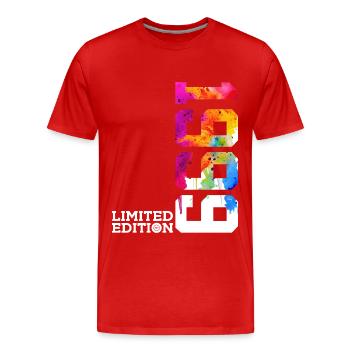 27TH BIRTHDAY LIMITED EDITION 1999 - Men's Premium Organic T-Shirt - red - Front - Damien (186cm)
