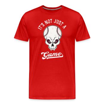 Baseball Liebhaber Nicht Bloß Ein Spiel - Männer Premium Bio T-Shirt - Rot - Vorne - Damien (186cm)
