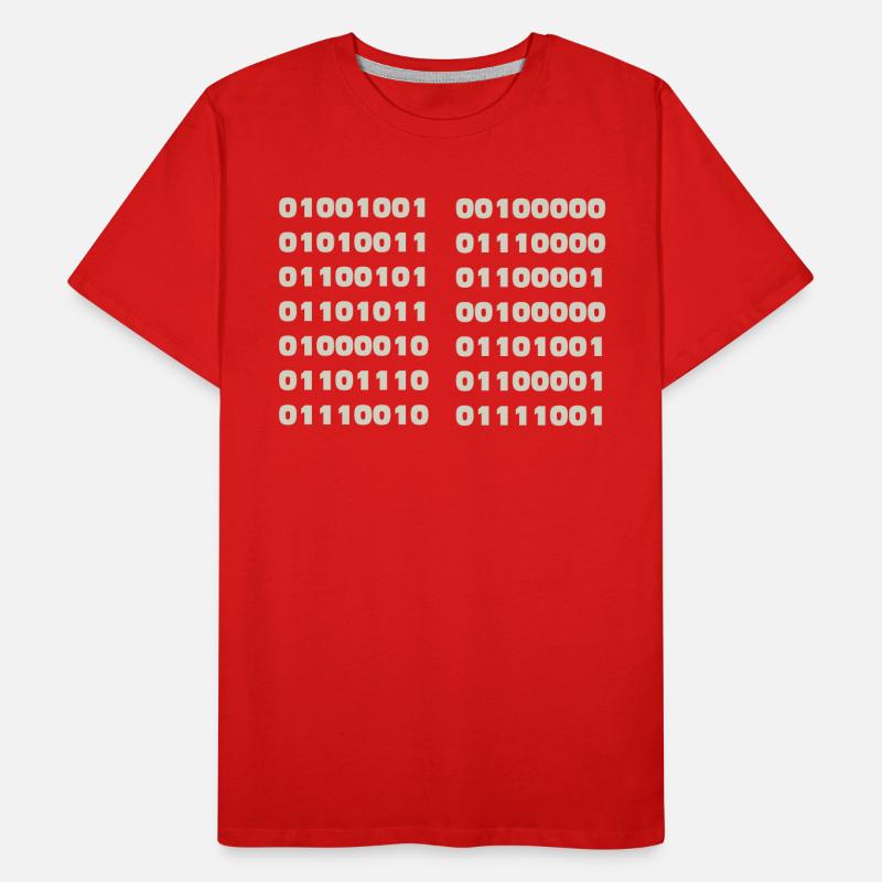 Ich Spreche Binär Code Lustiges Informatiker Coder Männer Premium Bio T-Shirt